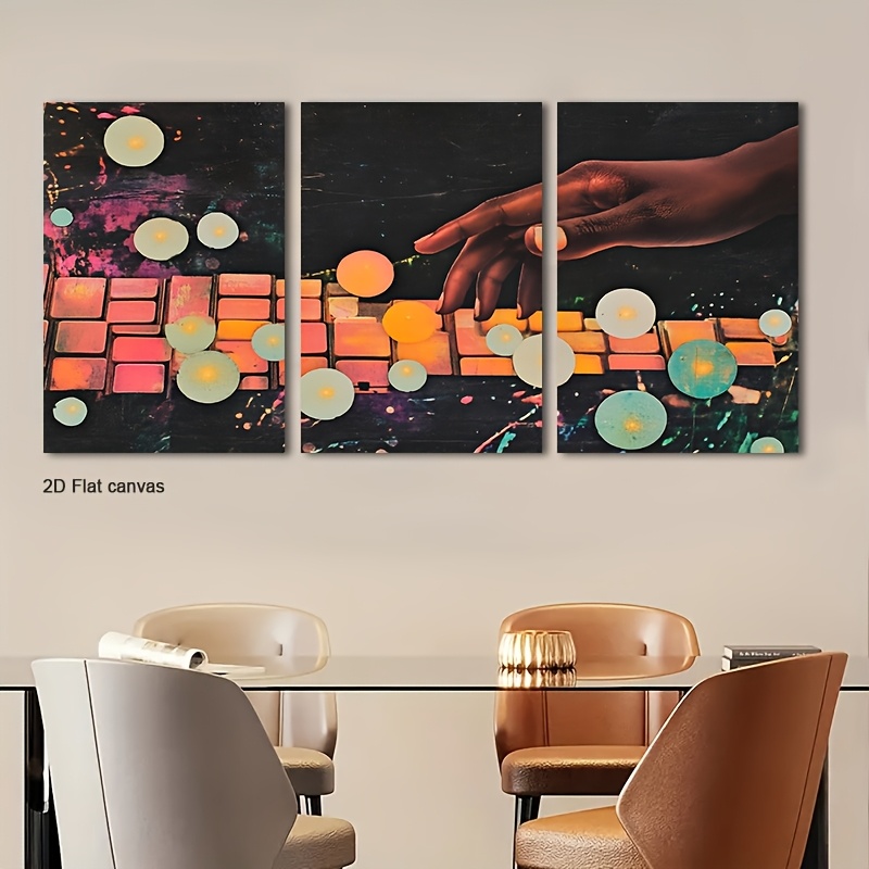 Frameless canvas 3pcs Glow-in- - огляд і ціна Canvas Wrap Ready